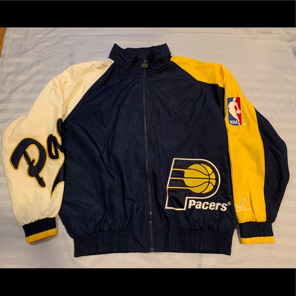 Vintage Logo Athletic Indiana Pacers NBA Jacket Basketball - Picture 1 of 8